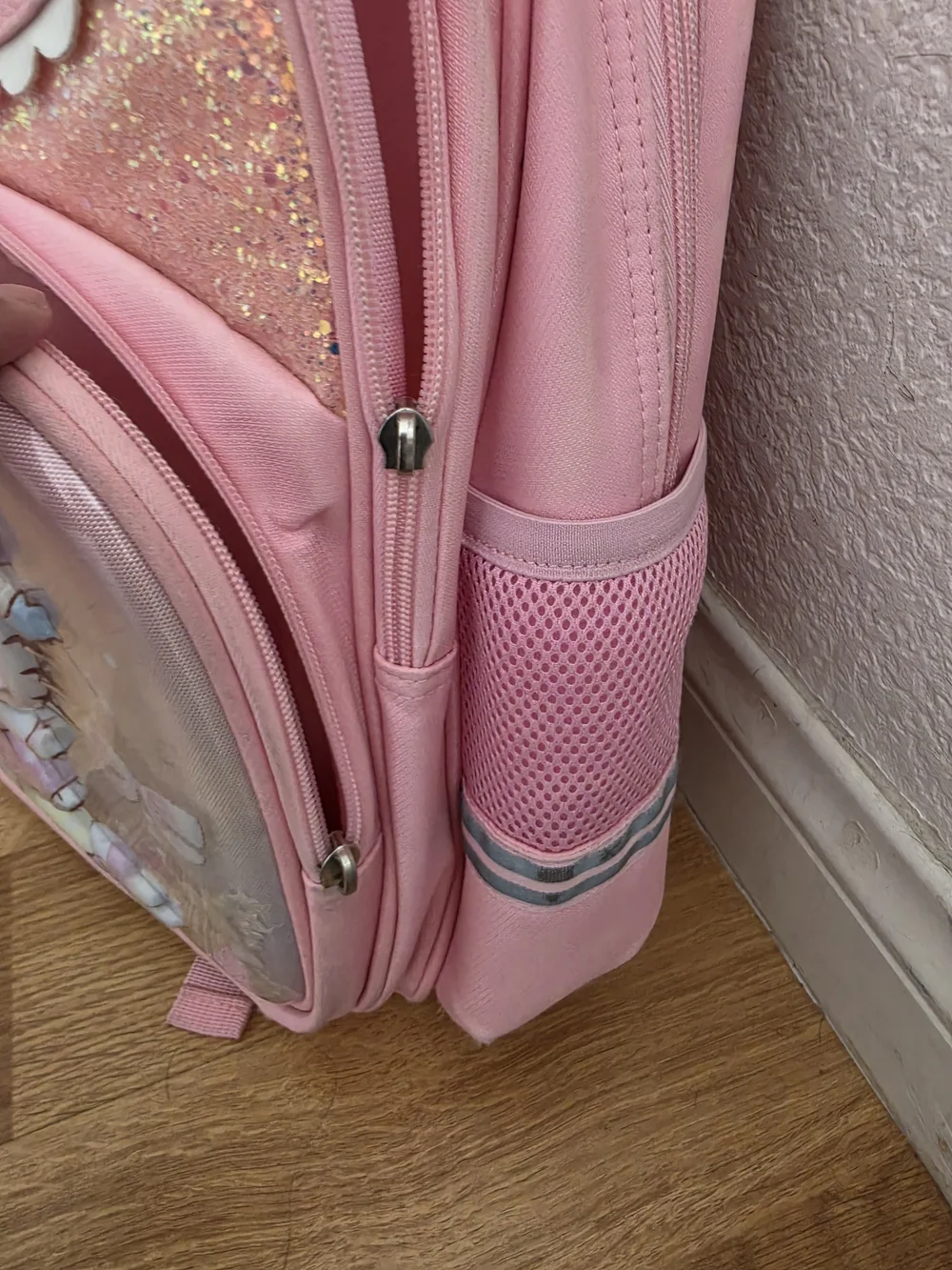 pink Sanrio Hello Kitty school backpack featuring an adorable 3D molded characte